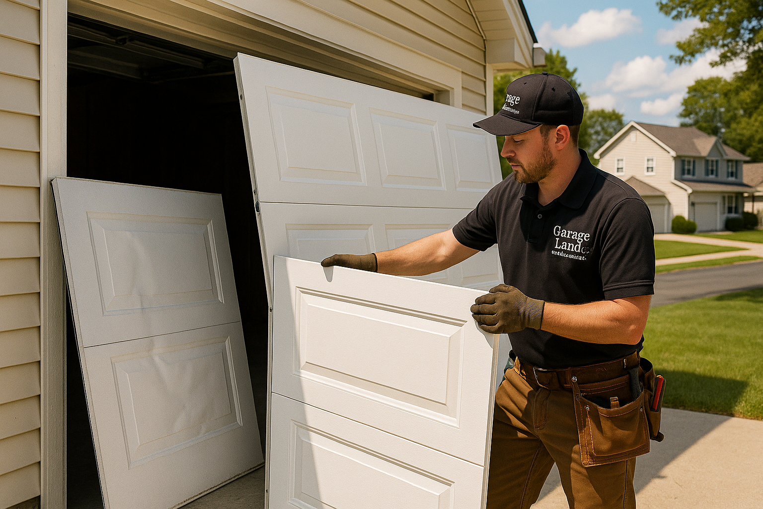 Garage Door Panel Replacement service in Boston